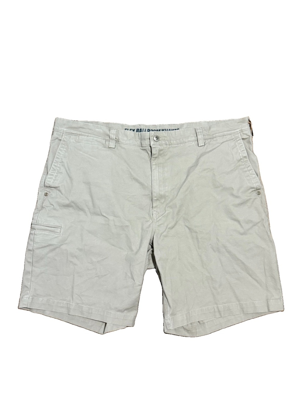 Duluth Trading Flex Ballroom Khaki Shorts Relaxed Fit Size 42 Stretch Cargo Tan